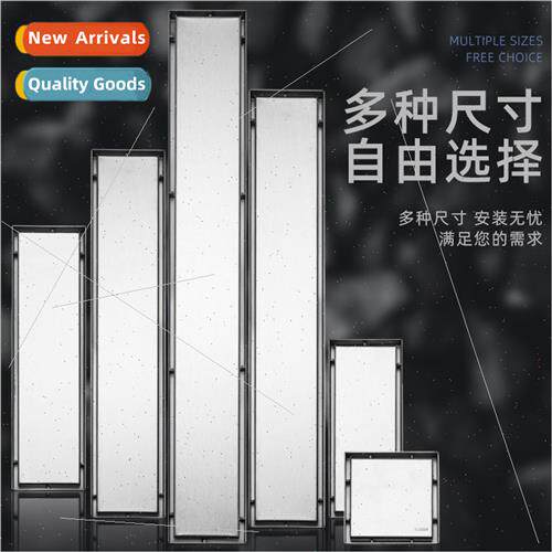 10CM wide long bar floor drain 304 invisible long bar anti-o