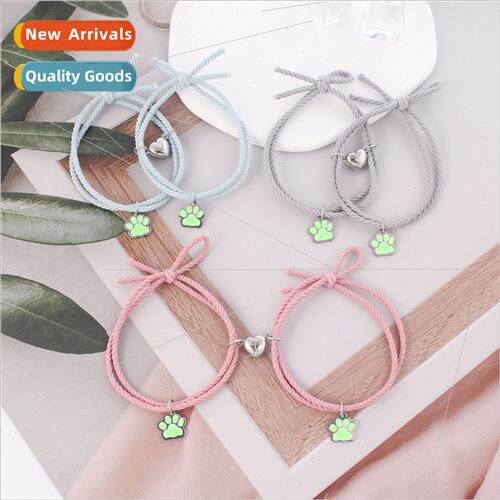 2023 Europe new leather strap rope stainless steel luminous