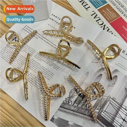 Metal Cross Butterfly Scratch Clip Shark Clip Large Europe H