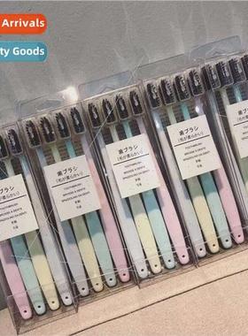 Japan Unmarked Bamboo Charcoal Vegetarian Color 4pcs Family