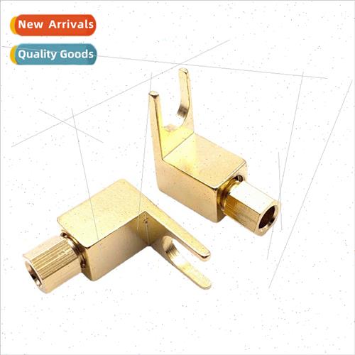 Copper gold-plated Y plug to 4MM banana socket audio speaker