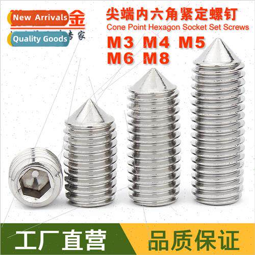 M3 M4 M5 M6 M8 304 Tip Set Screws Machine Screws Headless To