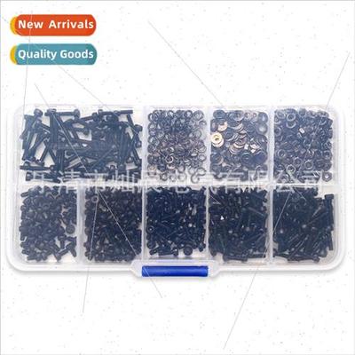 600PCS Hexagon socket head machine screws M2 in black boxed