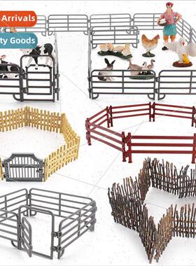 Farm model desktop sandbox fence accessories fence fence pou