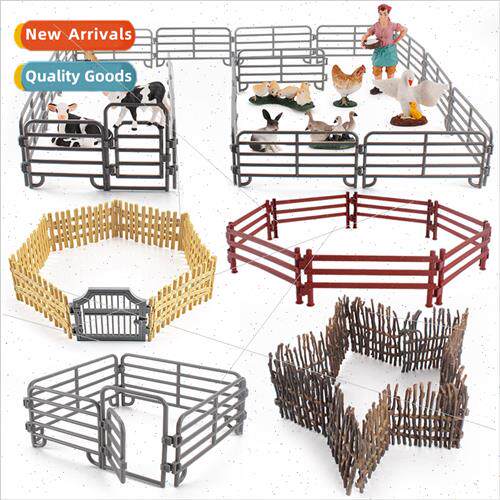 Farm model desktop sandbox fence accessories fence fence pou