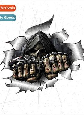 Reflective Skulls Necromancer Car Stickers Scary Skulls Stic