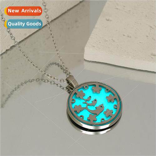 Europe accessories fish into sea luminous round pendant neck