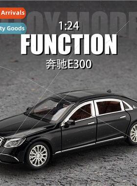 1/24 Benz E300 alloy car model back to sound light toys seda