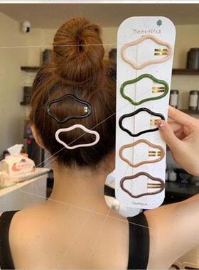 mple hollow cloud BB clip broken hair clip bangs ehead a wor