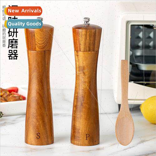 Acacia Wood Pepper Mill Kchen Manual Pepper Mill Household P