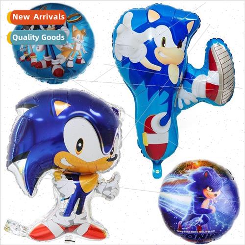 Sonic aluminum film balloons Children toys birthday party de
