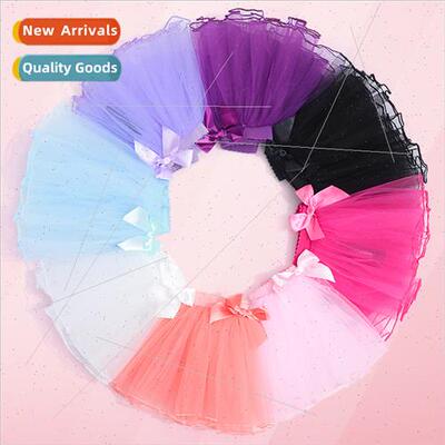 Childrens dance dress permance clothing tutu girls mesh half