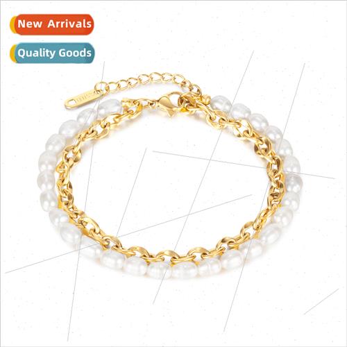 Korea Fashion Double Stacking Stainless Steel Jewelry Natura