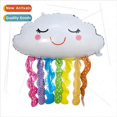 New rainbow tassel cloud modeling aluminum film balloon chil