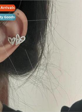 2024 new ear clips female whout ear holes niche love ear bon