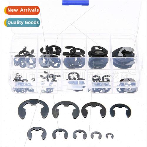 120pcs Retainer Ring Set Black 1.5mm to 10mm Open End Retain