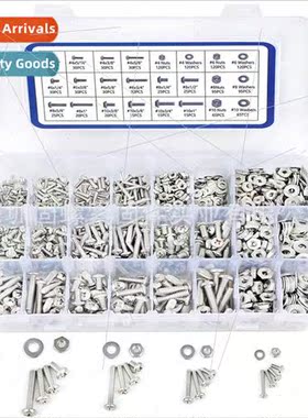 1200pcs boxed screws 304 US made Phillips round head screws