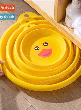 Foldable washbasin student baby washbasin convenient compres