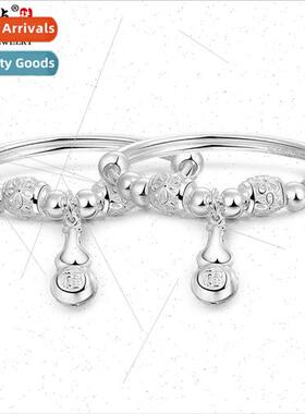New small gourd baby bracelet 99 silver silver jewelry child