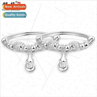 New small gourd baby bracelet 99 silver silver jewelry child