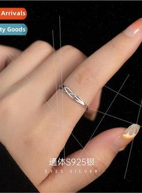 925 lver Vegetable Circle Ring Women che Ins  ne Index Finge