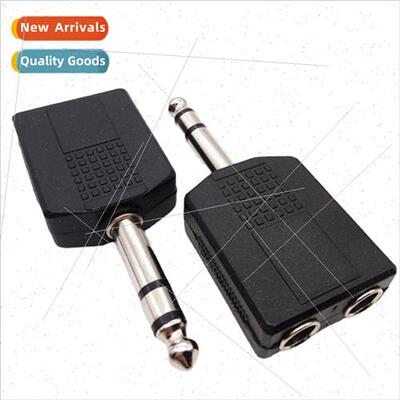 6.5 one in two 6.35mm head stereo dual channel audio adapter