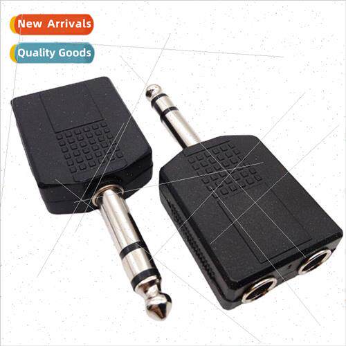 6.5 one in two 6.35mm head stereo dual channel audio adapter