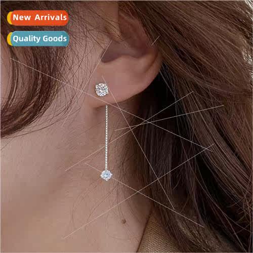 mple whe zirconia two wear wh diamonds elegant earrings wome