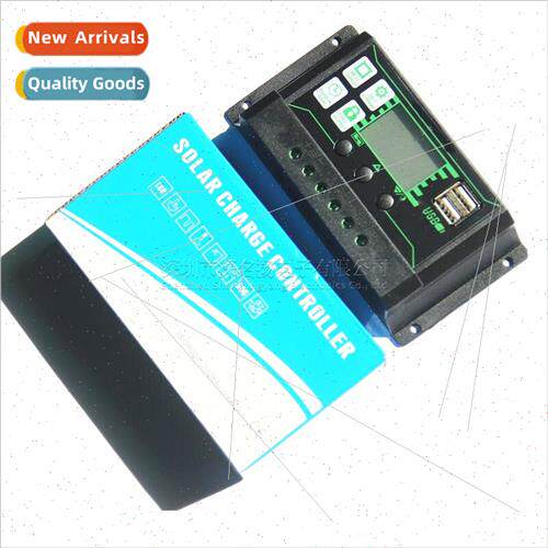 10A-100A PWM Solar Controller Dual USB PV Panel Black Contro