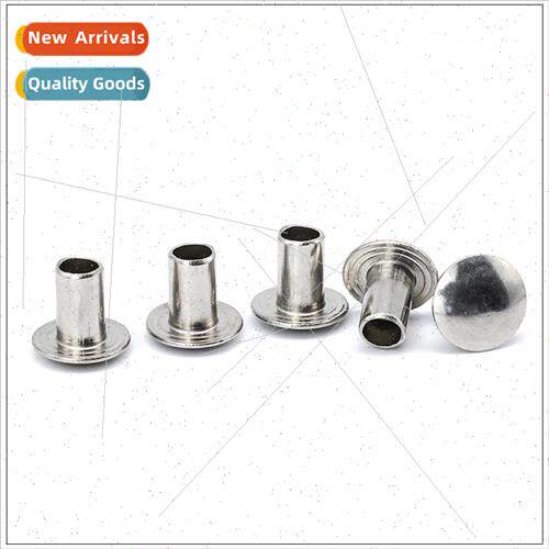 201 stainless steel flat round head semi-hollow rivets round