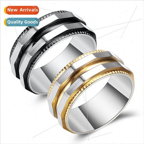 irregular 8mm pierced edge stainless steel titanium steel ri