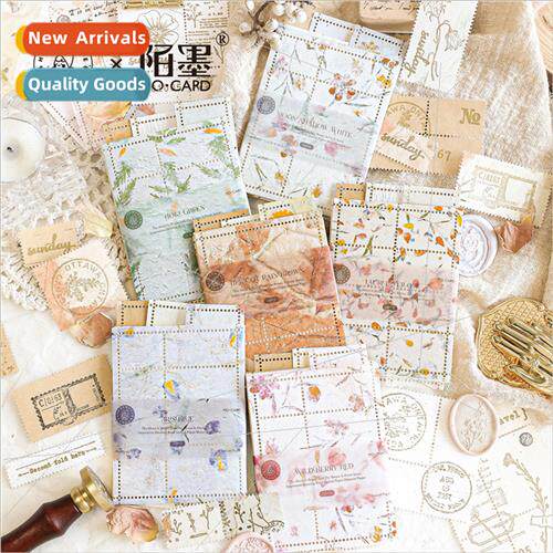 Moon whe wind clear material paper retro simple basic handbo