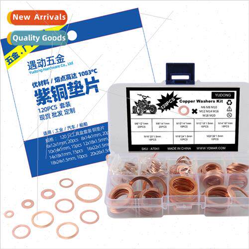 FBA 120 pcs Round 1MM 1.5MM Thick Flat Washer Purple Copper