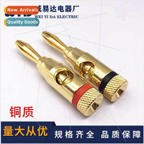 Gold-plated all-copper audio 4mm banana plugs audio plugs sp