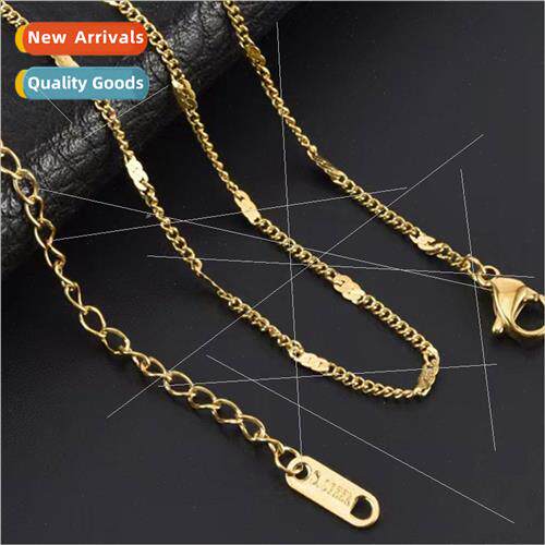 Europe jewelry minimalist titanium steel hundred with stainl