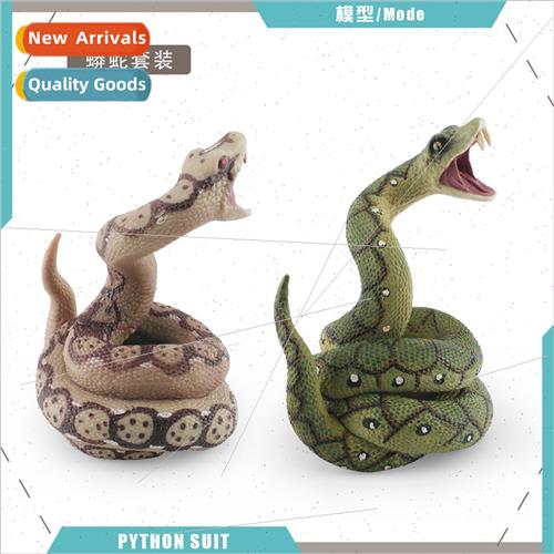 Anaconda jungle wild reptile python model trick decorative o