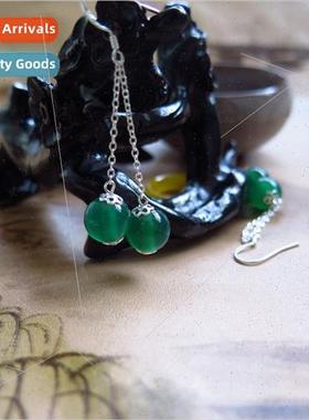 lver-plated ear pin earrings earrings drop earrings female m