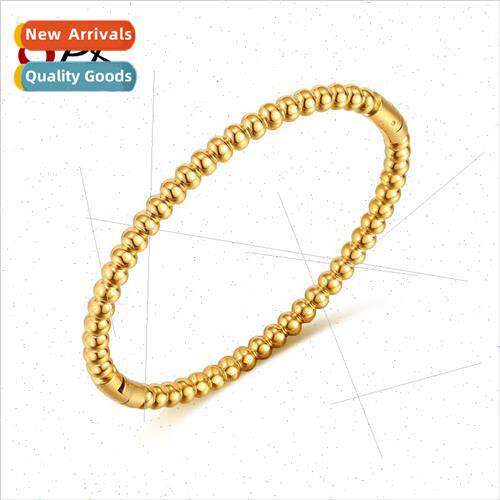 Fashion Simple Titanium Steel Beaded Stainless Steel Bracele