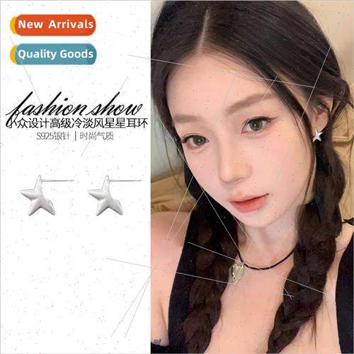 New star niche senior retro tide earrings female simple earr