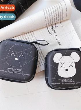 Violent Bear Coin Purse Square Bag wh String Cartoon Headpho