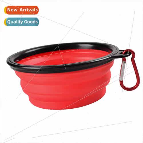 Pet Portable Outing Travel Dog Bowl wh Hiking Collapsible Bo
