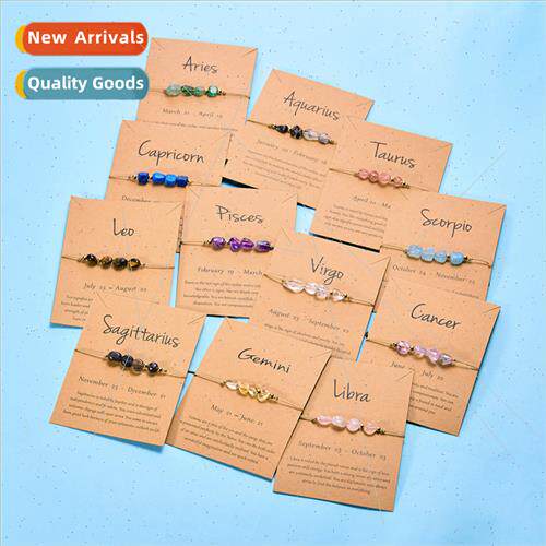 Europe new fashion natural stone hand-woven bracelet wh twel
