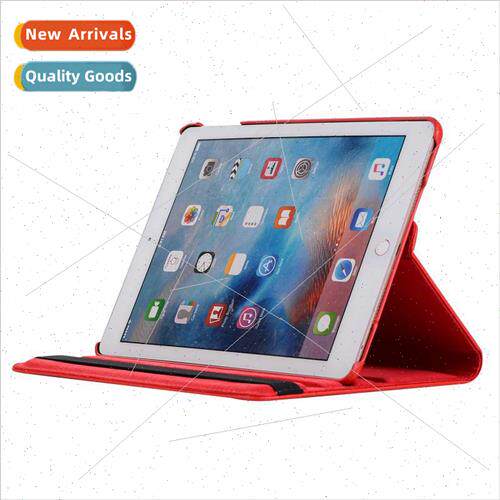 适用iPad 9.7 2017 2018 Lychee Pattern Rotating Tablet Case F