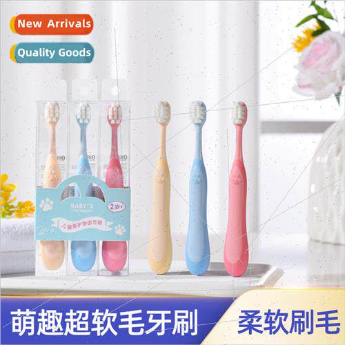 soft bristle toothbrush 2-3-6 years old 3pcs baby baby kids
