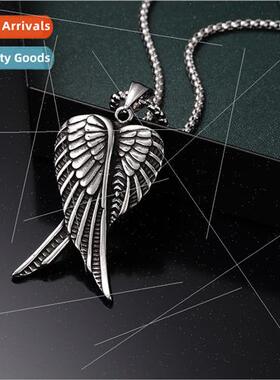 Accessories wing to wing necklace适用boys titanium steel nec