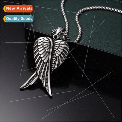 Accessories wing to wing necklace适用boys titanium steel nec
