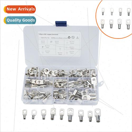 120pcs-SC6-25 Peephole Copper Terminals-Copper Nose Combinat