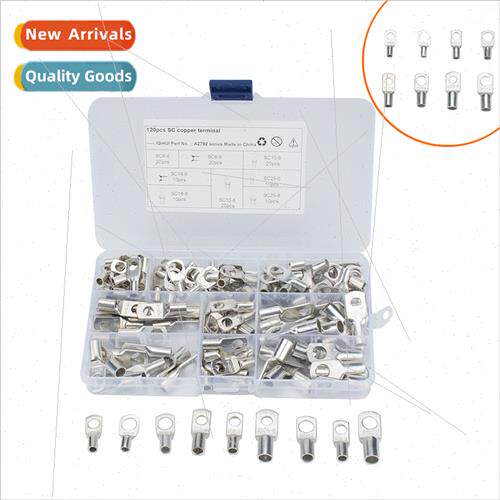 120pcs-SC6-25 Peephole Copper Terminals-Copper Nose Combinat