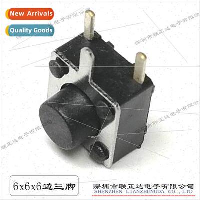 6*6*6 de 3-Pin Tactile Swch 6*6 Plug-in de Press 3 Angle But
