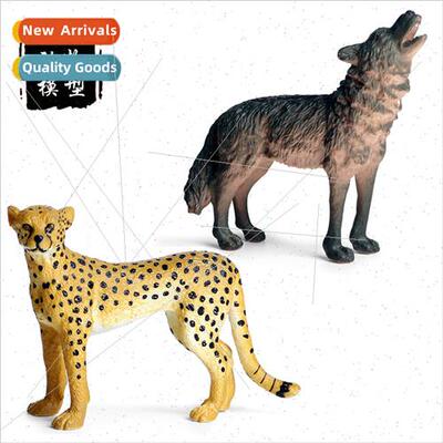 zoo model toys wild animals African leopard leopard jaguar h